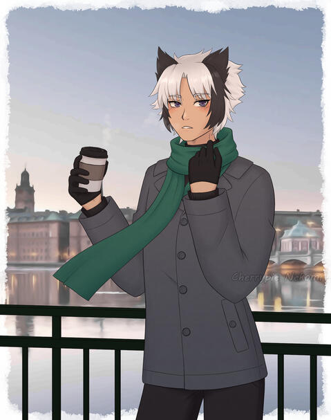 Background is a creative commons 0 licenced photography with filters, not AI